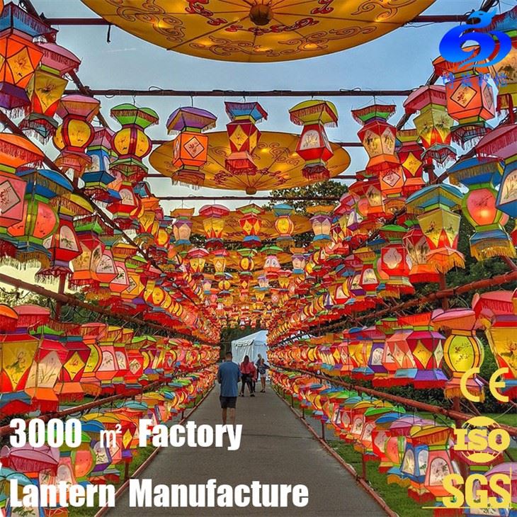 decorative silk hanging palace lantern